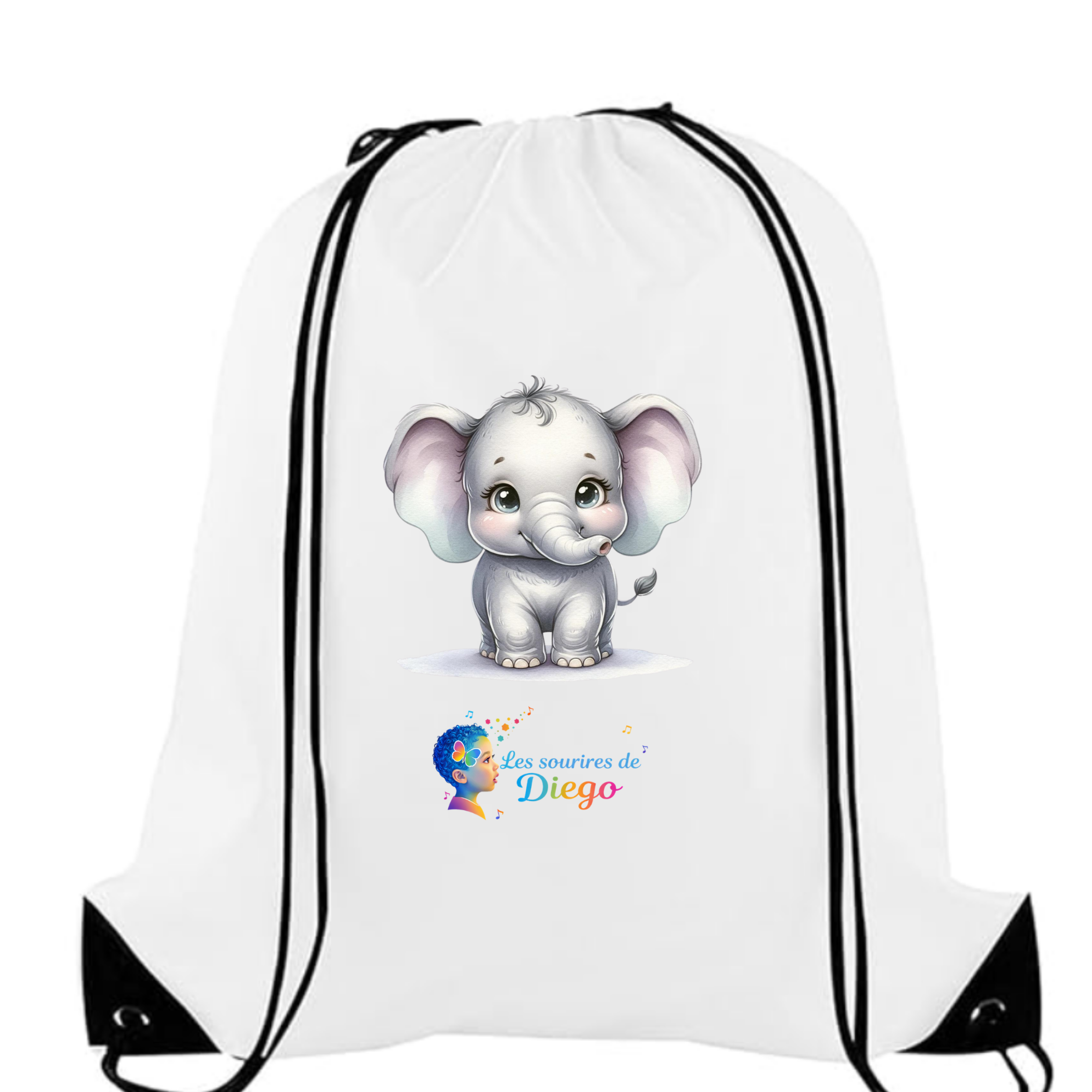 Sac à cordon Éléphant